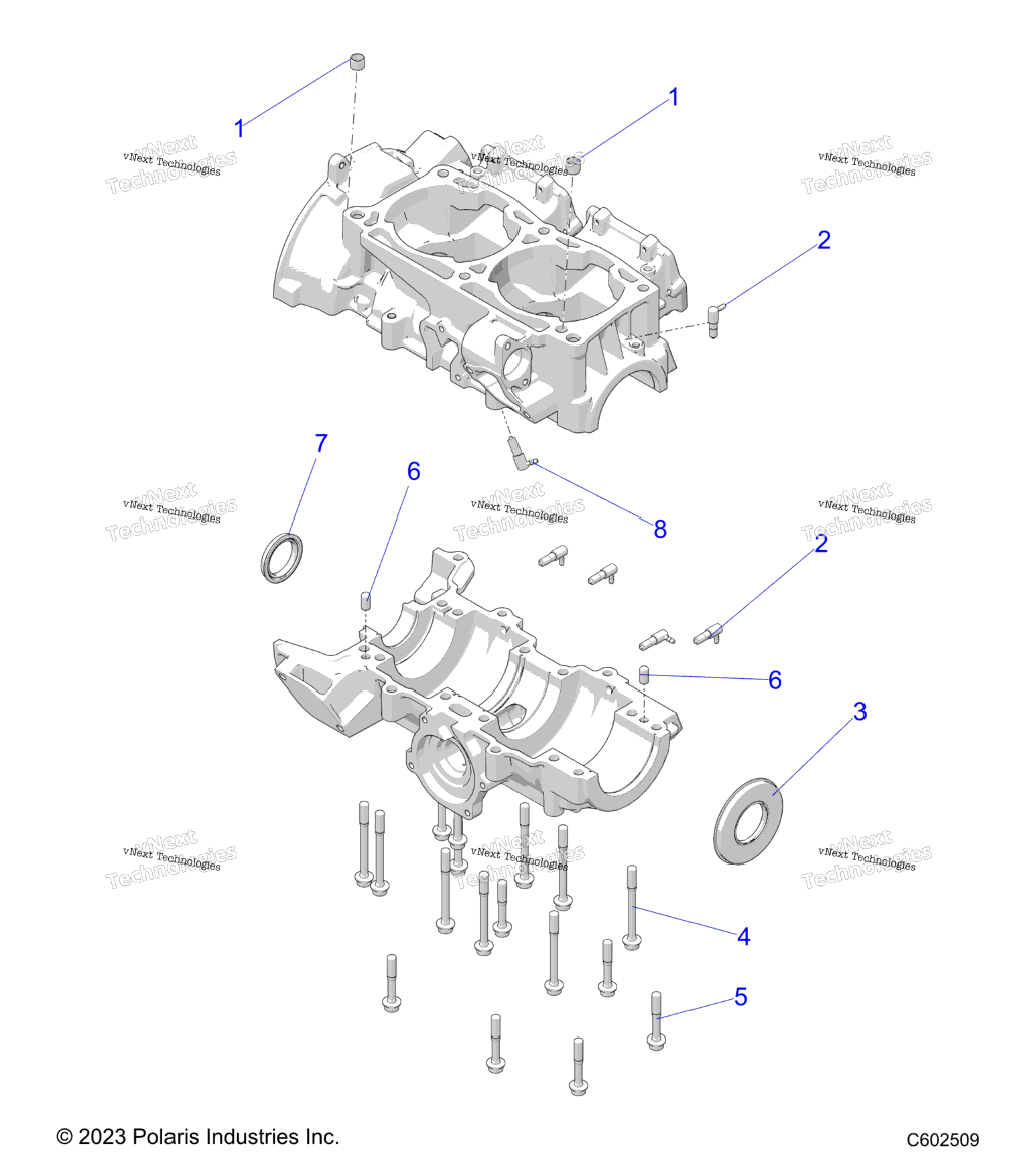 Engine, Crankcase S24tls6rsl6Rel