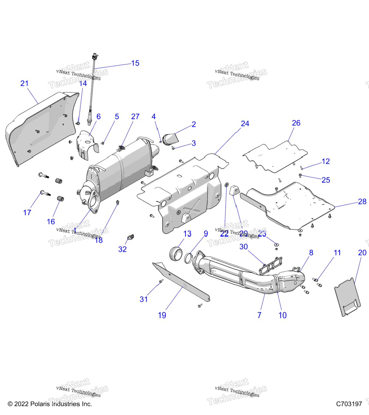 Engine, Exhaust System