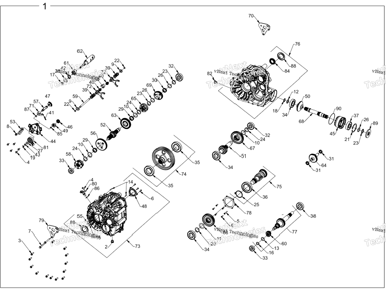 Drive Train, Main Gearcase Internals