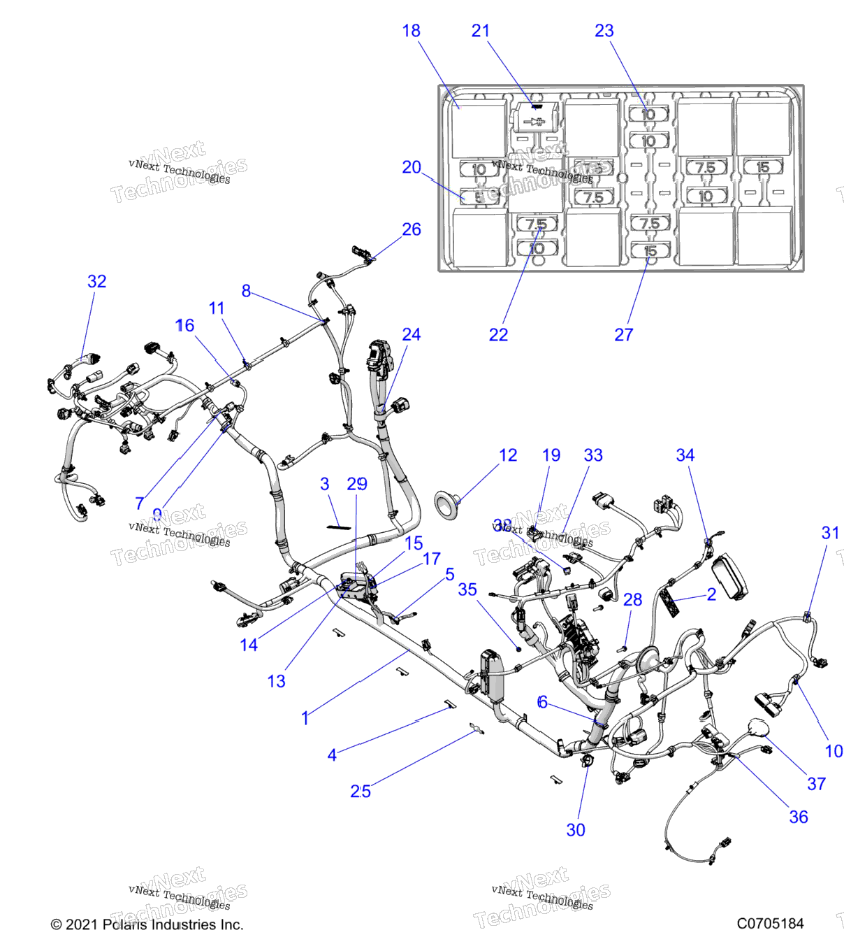 Electrical, Wire Harness, Chassis