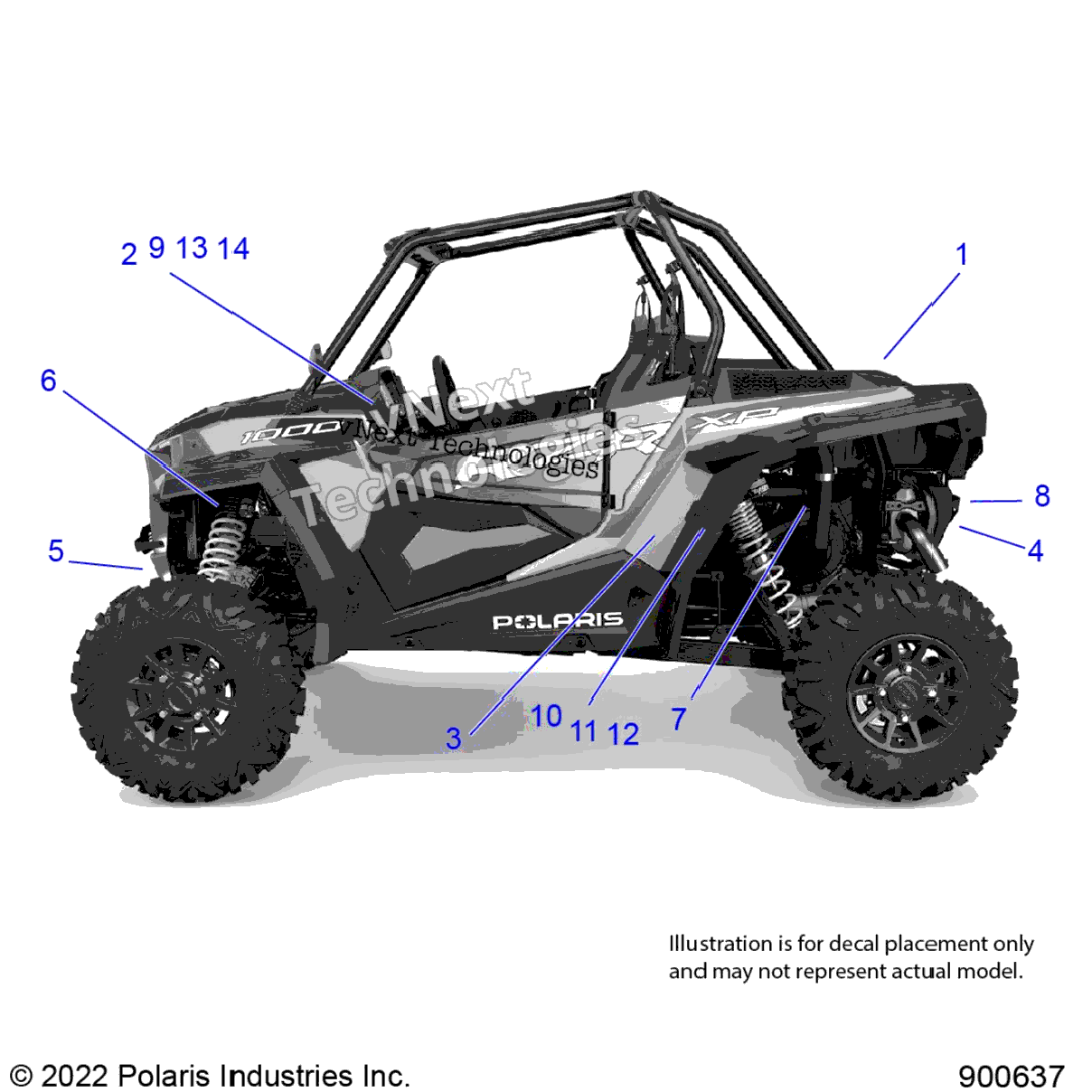 Body, Decals And Components, 3Pc