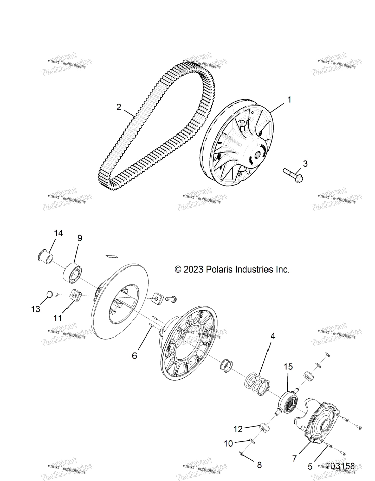 Drive Train, Secondary Clutch