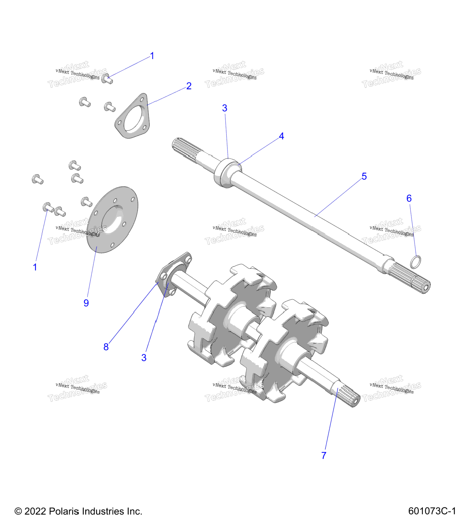 Drive Train, Jackshaft & Driveshaft