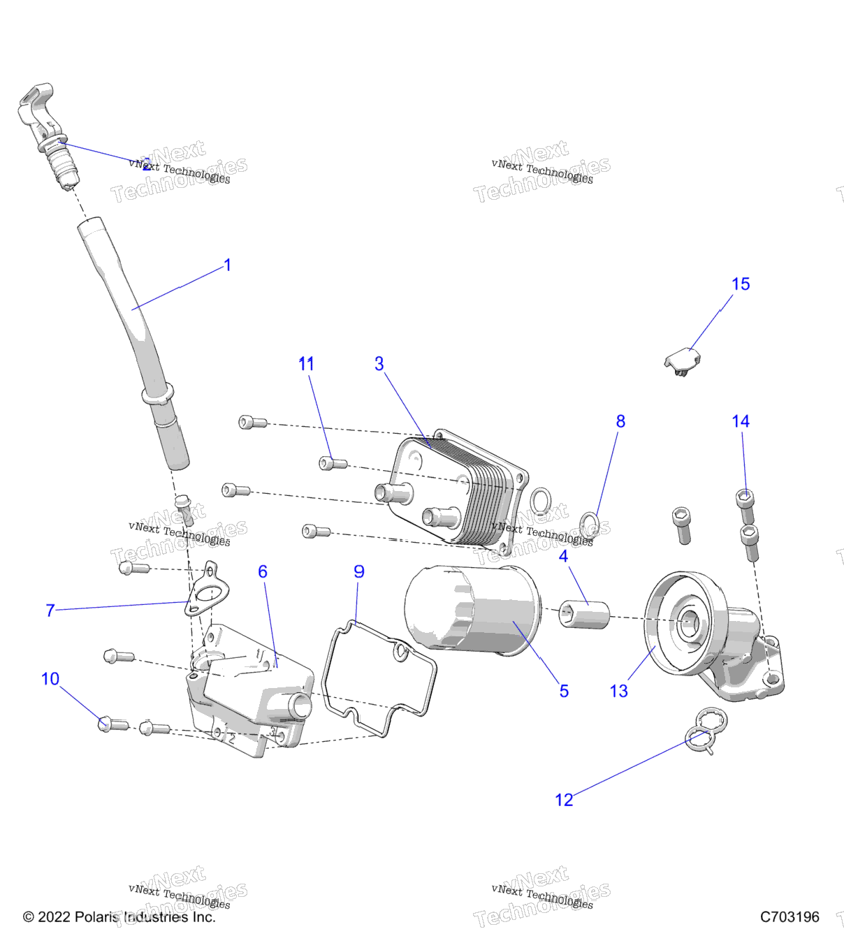 Engine, Dipstick And Oil Filter