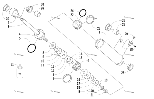 Rear Suspension Rear Arm Shock Absorber