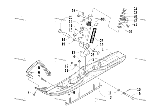 Ski And Spindle Assembly