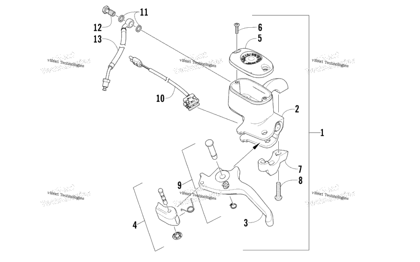 Hydraulic Brake Control Assembly