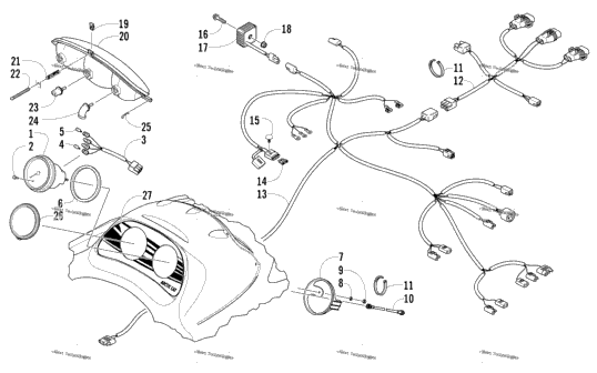 Headlight, Instruments, And Wiring Assemblies