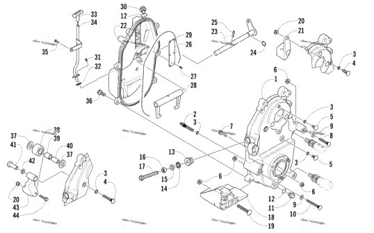 Dropcase And Chain Tension Assembly