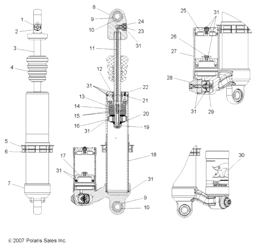 Suspension, Rear Shock