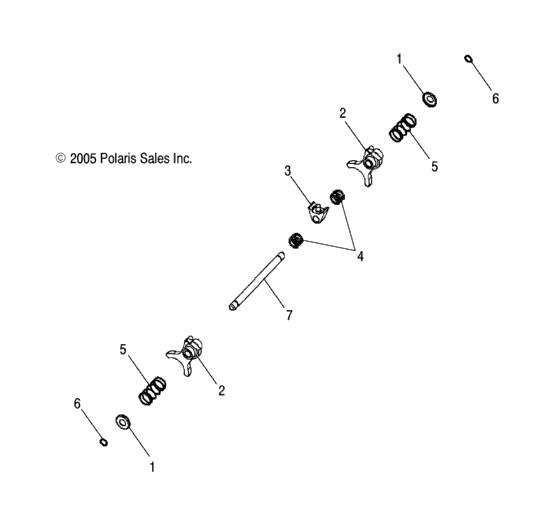 Drive Train, Main Gearcase Shift Forks