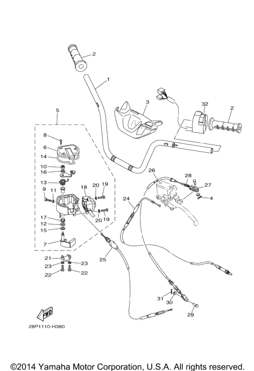 Steering Handle Cable