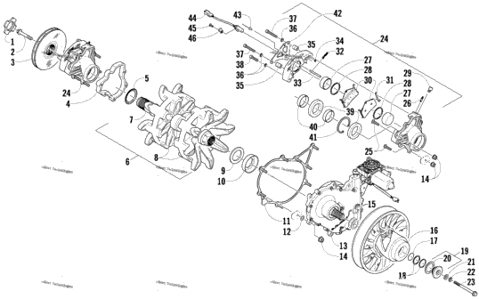 Drive Train Shaft And Brake Assemblies