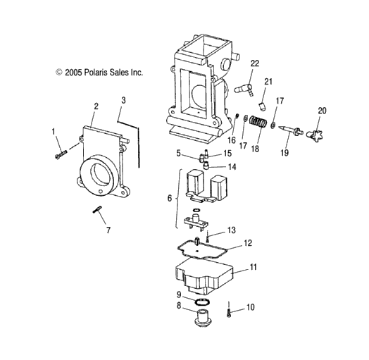 Engine, Carburetor, Lower