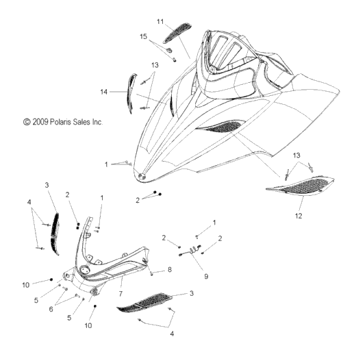 Body, Hood, Front Hinge Asm