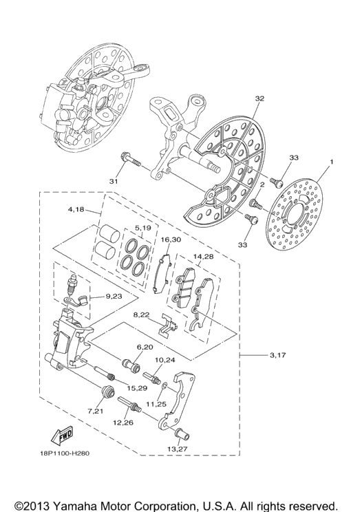 Front Brake Caliper