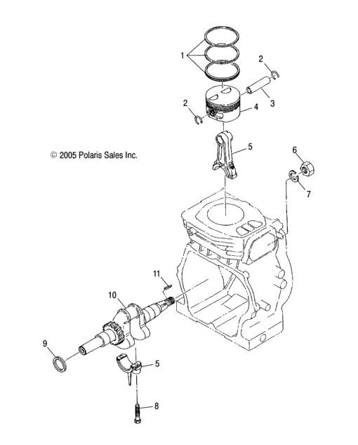 Engine, Piston & Crankshaft