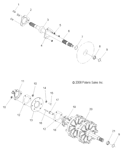 Drive Train, Jackshaft & Driveshaft