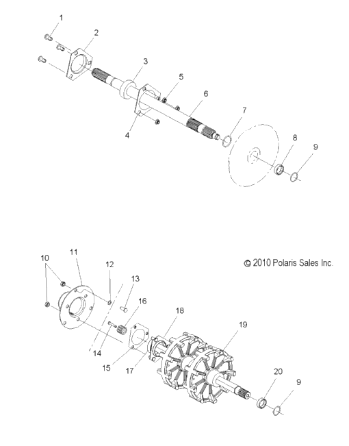 Drive Train, Jackshaft & Driveshaft