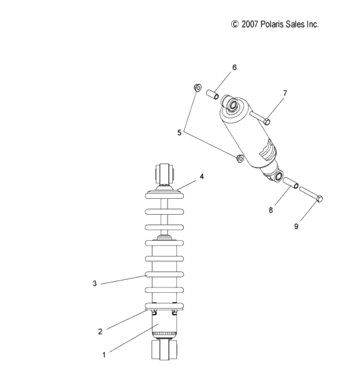 Suspension, Shock, Front Track (49Snowshockfront)