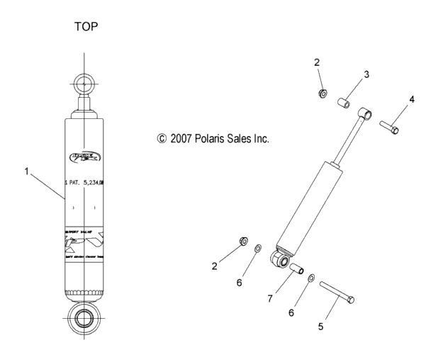 Suspension, Shock, Rear Track (49Snowshockrear)