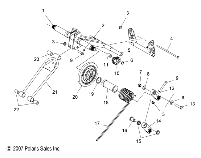 Suspension, Torque Arm, Rear