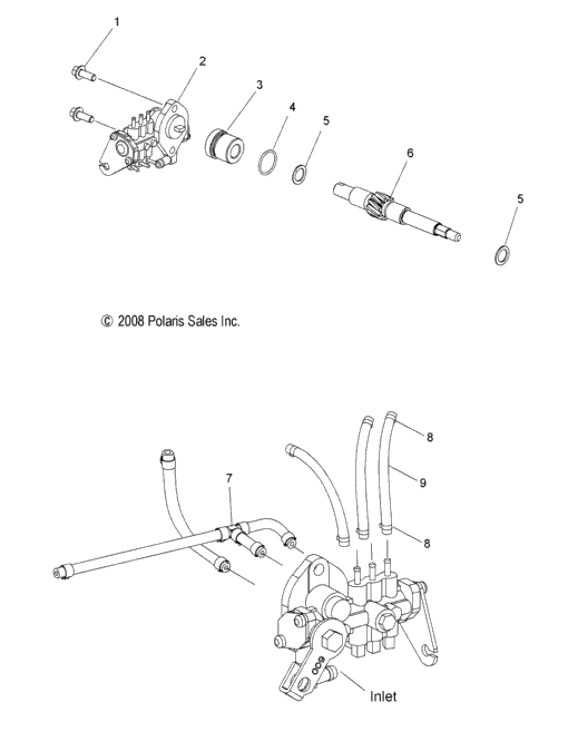 Engine, Oil Pump & Lines