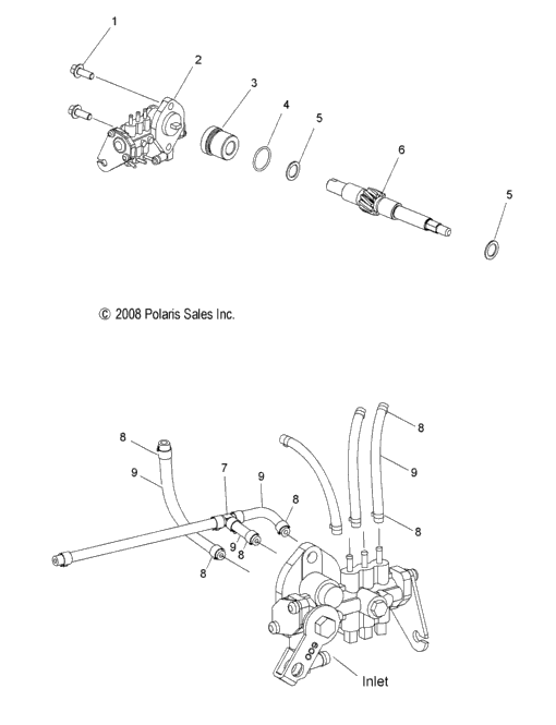 Engine, Oil Pump & Lines