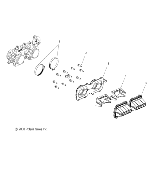 Engine, Reed Valve & Throttle Body Adaptor