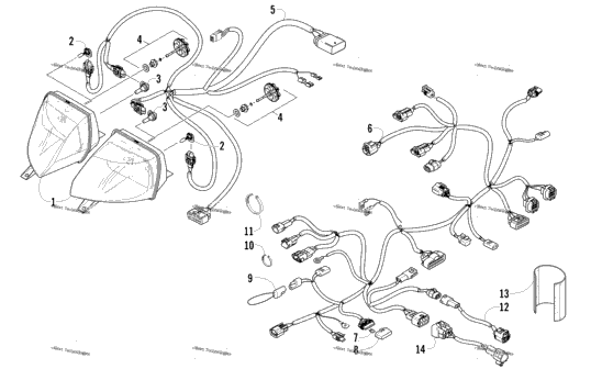 Headlight And Wiring Assemblies