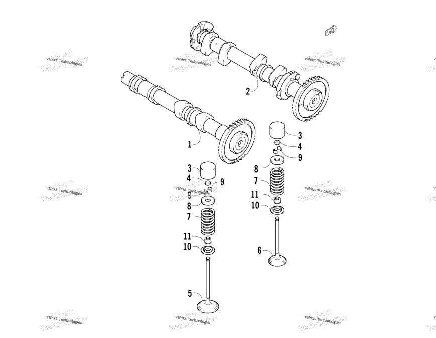 CamshaftValve Assembly