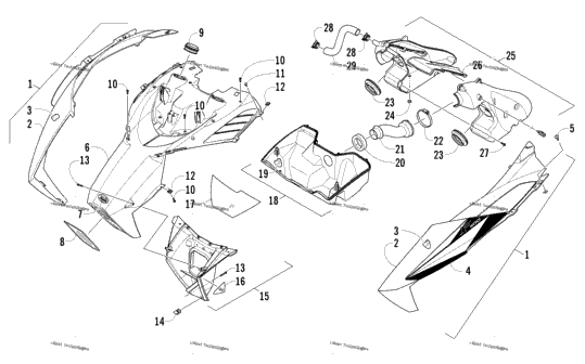 Hood And Air Intake Assembly