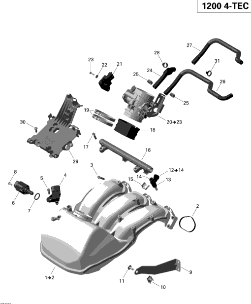 Air Intake Manifold And Throttle Body 1