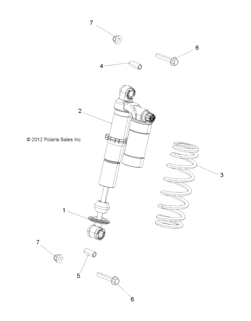 Suspension, Shock, Front, Mounting