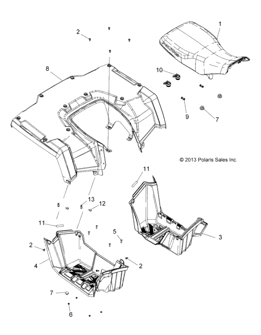 Body, Rear Cab, Seat & Footwells