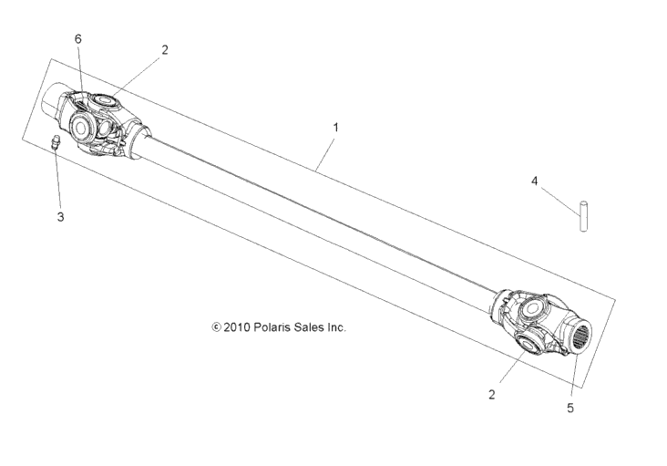 Drive Train, Prop Shaft, Front