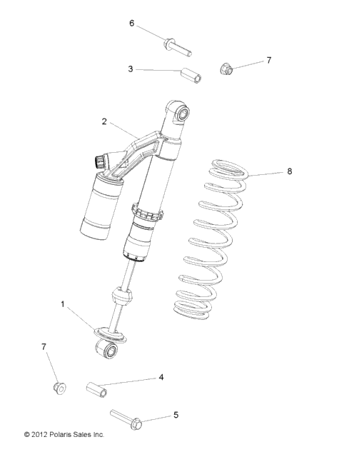 Suspension, Shock, Rear, Mounting A14zn8eap