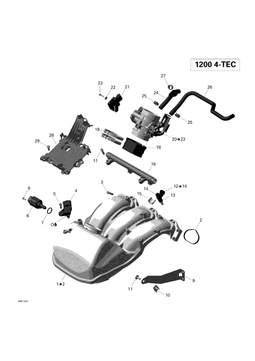 Air Inlet Manifold And Throttle Body