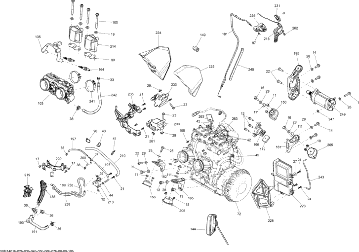 Engine And Engine Support 800R ETEC