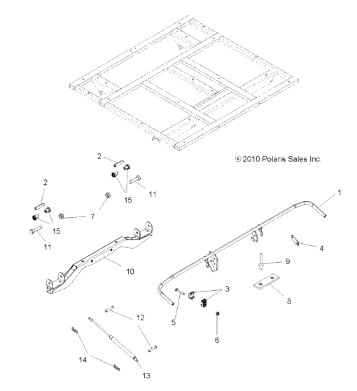 Body, Dump Box Lever & Shock Mounting