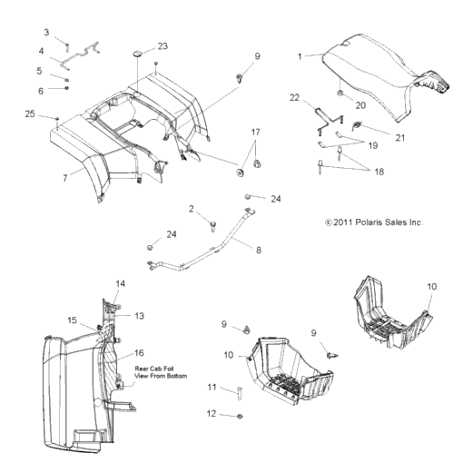 Body, Rear Cab & Seat