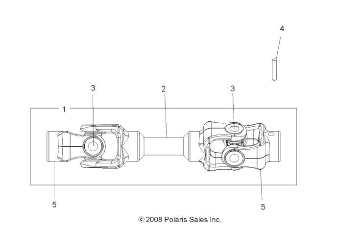 Drive Train, Mid Prop Shaft