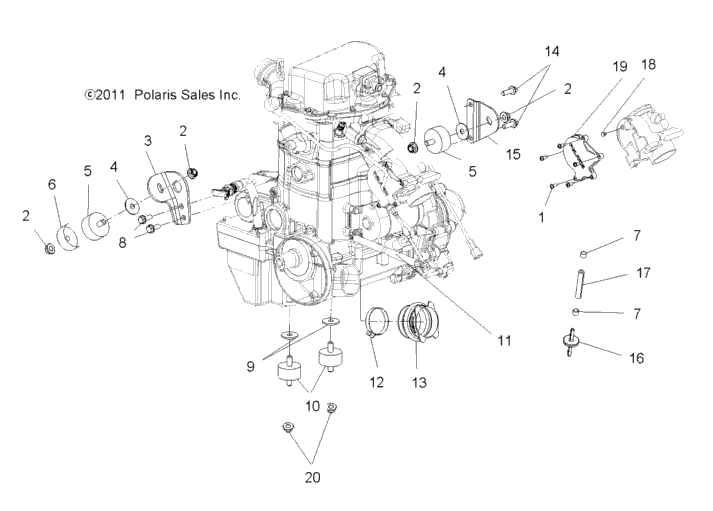 Engine, Mounting