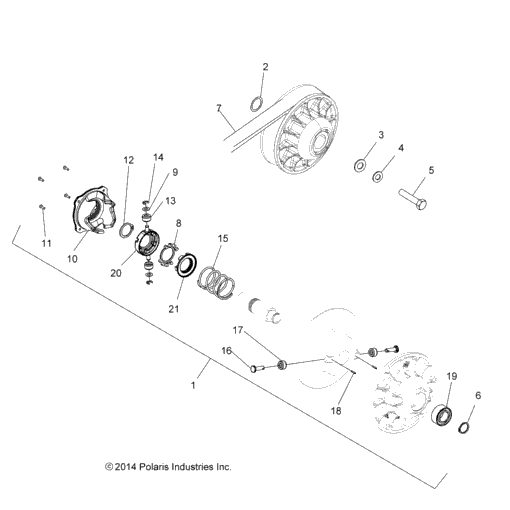 Drive Train, Secondary Clutch