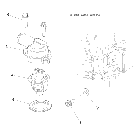 Engine, Thermostat And Cover