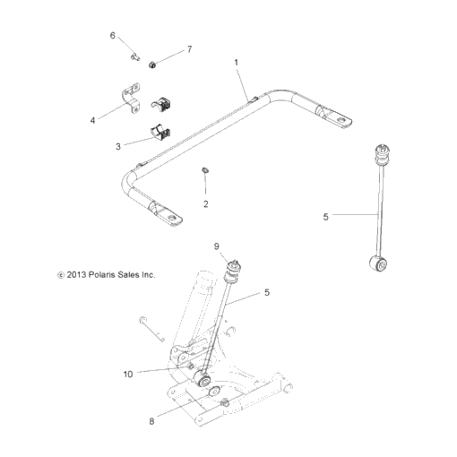 Suspension, Stabilizer Bar, Rear