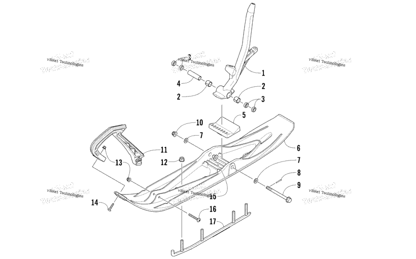 Ski And Spindle Assembly