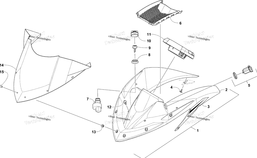 Windshield And Instruments Assemblies