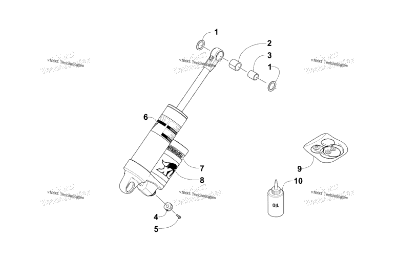 Rear Suspension Rear Arm Shock Absorber