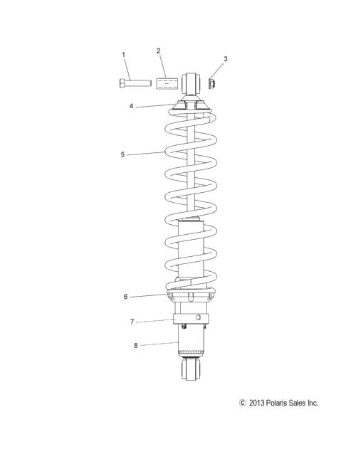 Suspension, Shock, Rear Track (49Snowshockrear)